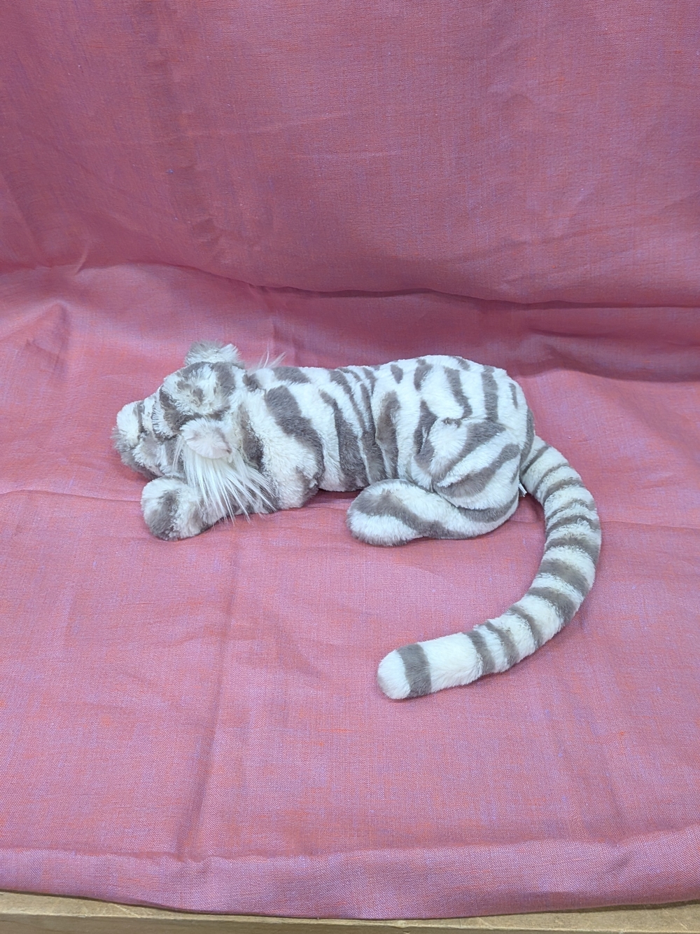 Jellycat London Sasha Snow Tiger. Large.